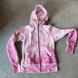 Pink tie dye Lululemon limited edtn Scuba Hoodie